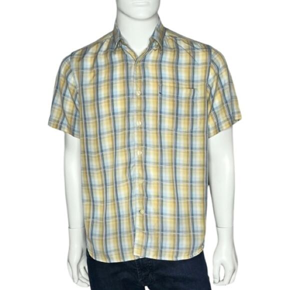 Tommy Bahama Plaid Short Sleeve Button Down Size Medium - Picture 1 of 7